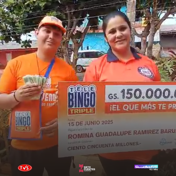 Encarnación Celebra: Romina Guadalupe Ramírez Gana 150 Millones con Telebingo Triple - «TVS DIGITAL»