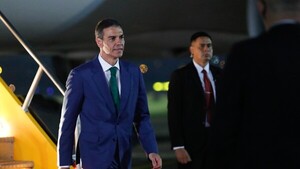 Pedro Sánchez llega a Paraguay en la última etapa de su gira por el Cono Sur