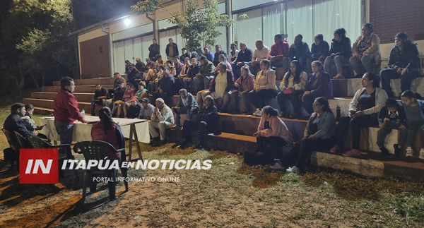 MUNICIPALIDAD DE TRINIDAD REALIZÓ REUNIÓN DE TRABAJO CON VECINOS DE PICADA BOCA