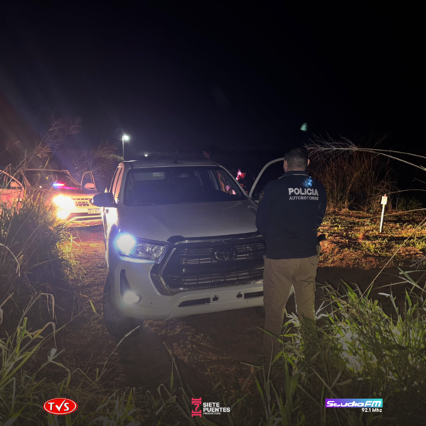 Recuperación de vehículo robado en una zona boscosa de Curuguaty - «TVS DIGITAL»