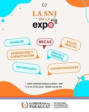 Stand de SNJ ofrece oportunidades a jóvenes de todo el país - .::Agencia IP::.