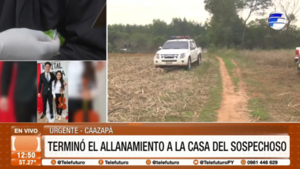 Caso Melania: Terminó el allanamiento a la casa del sospechoso
