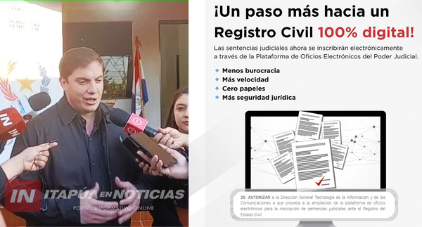 DIGITALIZACIÓN DEL REGISTRO CIVIL MUESTRA RESULTADOS POSITIVOS