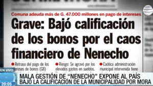 Mala gestión de "Nenecho" expone al país