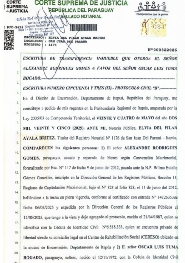 Escribana se constituyó en cárcel para las transferencias - El Observador