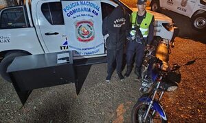 Recuperan motocicleta y atrapan a asaltante