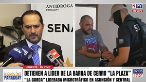 Cae líder de la barrabrava de Cerro Porteño por tráfico de drogas