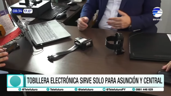 Tobillera electrónica sirve solo para Asunción y Central