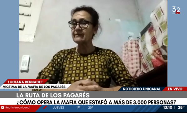 Mafia de los pagarés. jubilada denuncia embargo de su salario por supuesta deuda | Unicanal