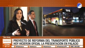 El Gobierno presenta reforma clave del transporte público en Asunción