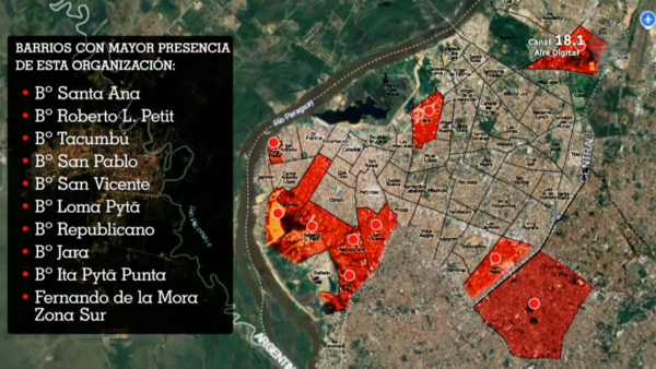 El territorio narco de alias "La Gorda"