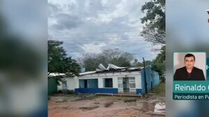 Temporal dejó graves daños en Caapucú