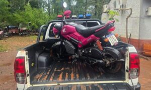 Recuperan moto robada gracias a GPS