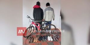  TRINIDAD: APREHENDEN A DOS SUJETOS Y RECUPERAN OBJETOS HURTADOS 