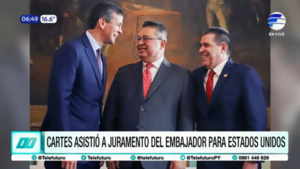 Gustavo Leite asume como Embajador para EE.UU con Cartes como testigo de honor