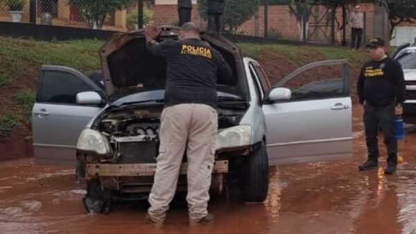 Robo, persecución y balacera terminó con un supuesto asaltante detenido en Itauguá