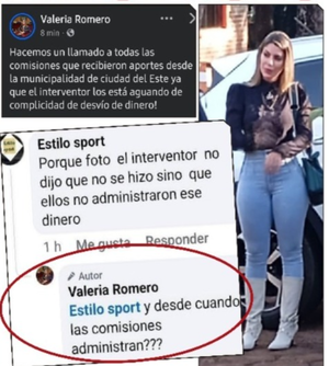 Valeria Romero admite que siempre estuvieron robando a través de las comisiones vecinales en CDE