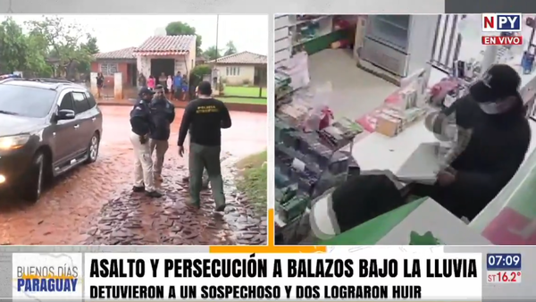 Asaltos y persecución a balazos: Un delincuente quedó detenido, otros dos son buscados