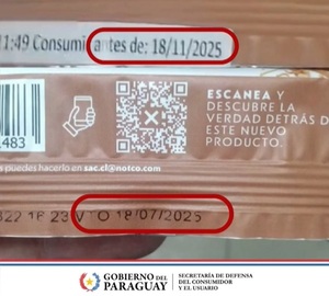 Productos vencidos comprometen a cadena de supermercados
