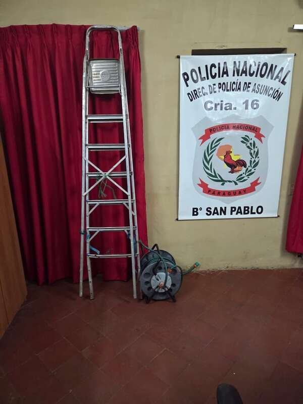 Vídeo: detienen a presunto adicto por robo en una vivienda - Policiales - ABC Color