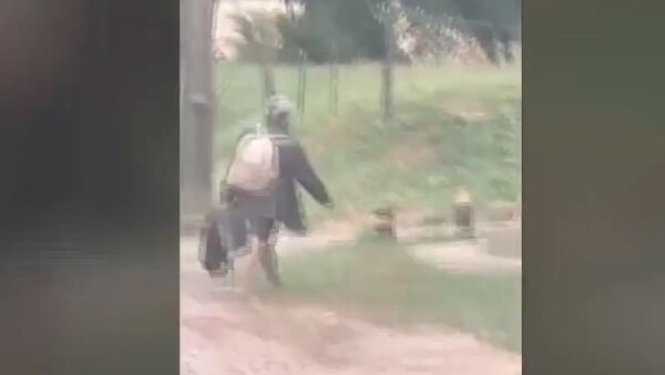Le pillaron robando una casa y pidió auxilio a su tía