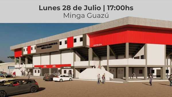 Gobernación reinicia obra del Polideportivo Municipal de Minga Guazú - ADN Digital
