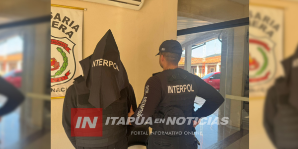INTERPOL DETIENE A SUJETO CON ORDEN DE CAPTURA EN ENCARNACIÓN 