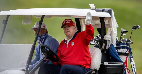 La Nación / Diplomacia y golf esperan a Trump a su llegada a Escocia