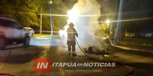 INSÓLITO: UNA PELOTA DE BOLEY Y EL INCENDIO DE UNA MOTOCICLETA