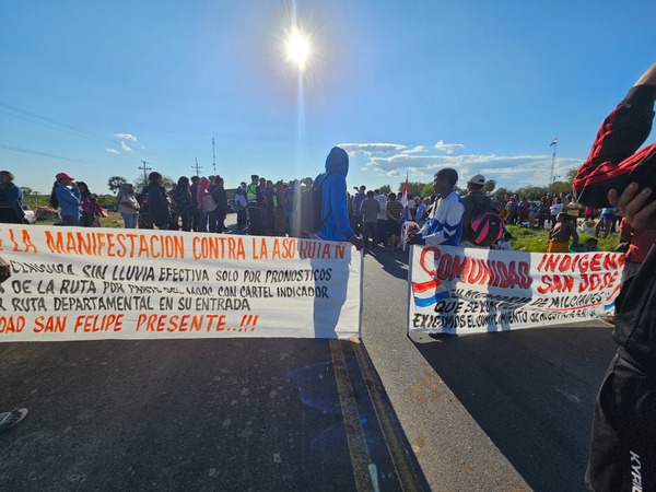 Ruta Ñ: pobladores exigen libre tránsito y denuncian peaje irregular de G. 120.000