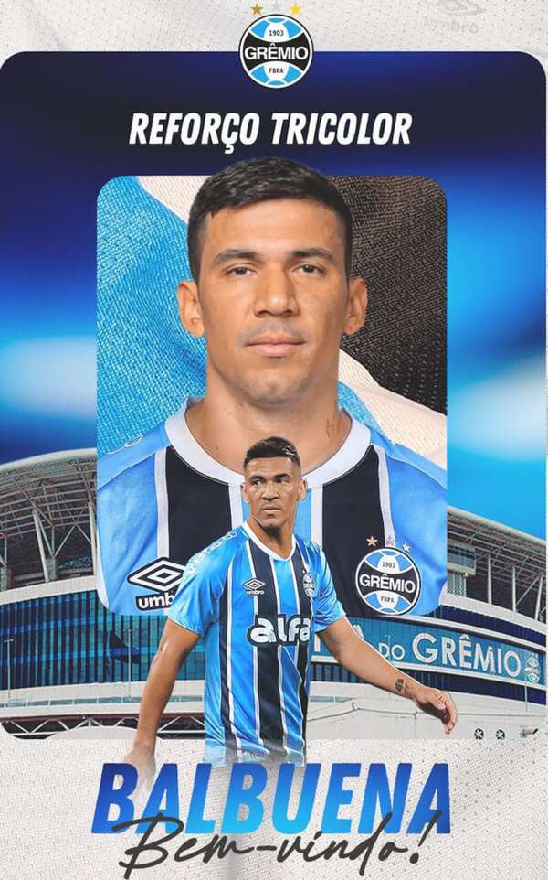 Gremio presenta a Fabián Balbuena - Fútbol - ABC Color