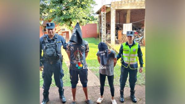 Detienen a pareja sospechosa de robo en el barrio Chaipé