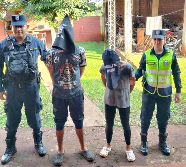 DETIENEN A DOS PERSONAS TRAS ROBO EN ENCARNACIÓN