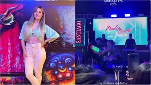 Popular / (VIDEO) ¡Nadia Portillo tuvo un accidente en medio de su concierto!