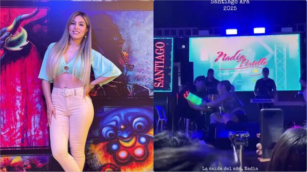 Popular / (VIDEO) ¡Nadia Portillo tuvo un accidente en medio de su concierto!