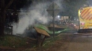 Una persona muere calcinada en el incendio de una vivienda en Minga Guazú