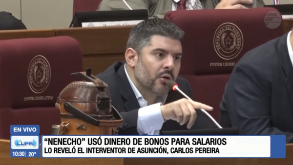 "Nenecho" desvió bonos para pagar salarios, confirma interventor de Asunción