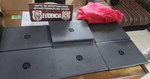 Diario HOY | Recuperan lote de notebooks robadas de un colegio y detienen al ladrón