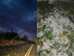 Popular / Temporal con lluvias y granizadas afecta varias zonas del país