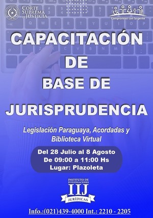 Desde hoy capacitarán sobre el uso de bases de datos jurídicas