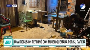 Discusión terminó con mujer quemada por su pareja en Asunción