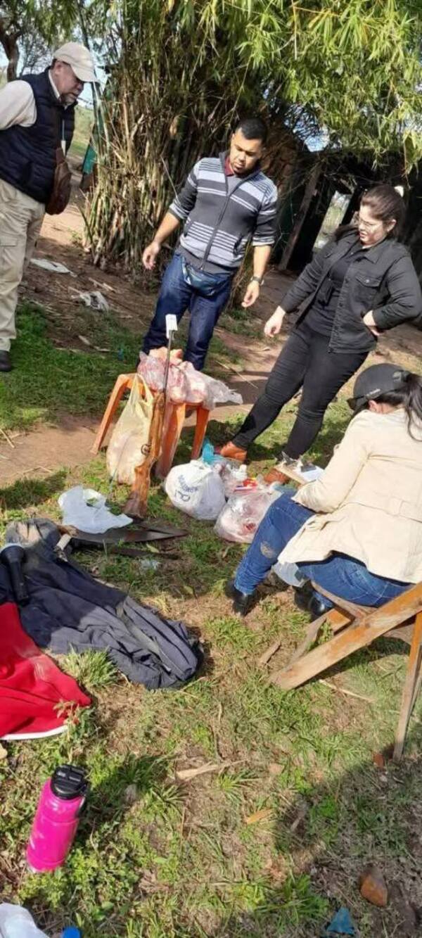 Incautan carne y arma de fuego en allanamiento por abigeato en Coronel Maciel