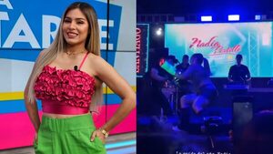 Nadia Portillo se cae en el escenario en pleno show y el video se hizo viral en redes - Teleshow