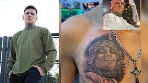 ¡Fanatismo al extremo! Joven se tatúa la cara del tiktoker “El Papu” y causa furor en redes - Teleshow