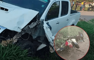 Mujer motociclista pierde el brazo tras ser atropellada por chofer alcoholizado - Noticiero Paraguay