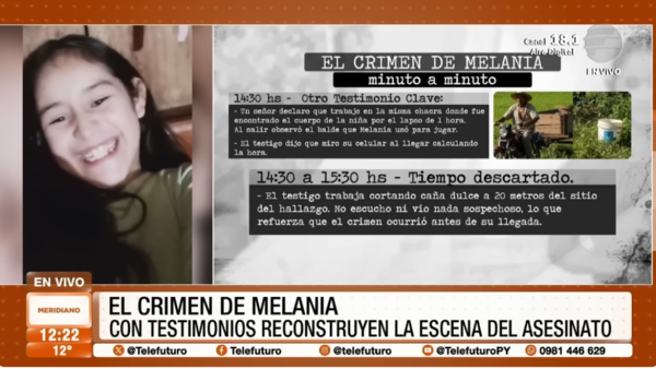El crimen de Melania: con testimonios reconstruyeron la escena del asesinato