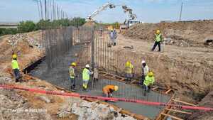 Puente sobre el arroyo Itay alcanza 45% de avance en sus fundaciones
