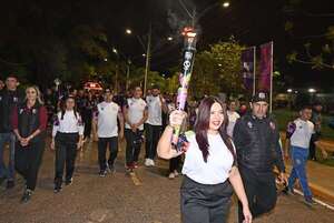 Se ilumina el parque de la SND con la Antorcha Panamericana - Polideportivo - ABC Color