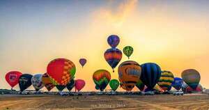 La Nación / Harán competencia mundial con 30 globos aerostáticos