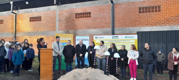 Inician obras de comedor, cocina y depósito en la Escuela N° 731 San Miguel de Cambyretá